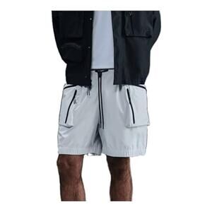 Mens Size 2XL Nike Super Lightweight Shorts White Swoosh Drawstring HJ2946-121